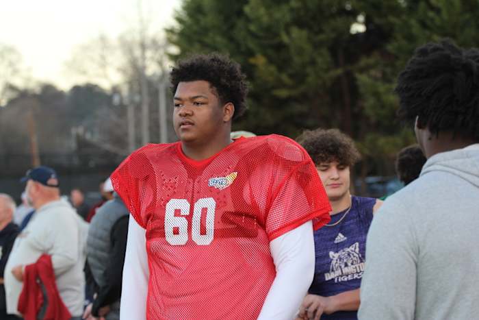 Nick Brooks, 2025 OT - Brooks is one of the most physically dominant prospects in the state. He stands 6-8 and 330 lbs. as a sophomore. Holds 4 P5 offers. 